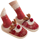 Slippers - House shoes - Christmas - Christmas Gift - Anti-slip - Anti-slip Sole - with Plush Lining - Comfeet - Warm - Women and Men - Size 39/40 - Red - Creative - Interesting - Surprising - Gift - Perfect as a Christmas gift
