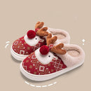 Slippers - House shoes - Christmas - Christmas Gift - Anti-slip - Anti-slip Sole - with Plush Lining - Comfeet - Warm - Women and Men - Size 39/40 - Red - Creative - Interesting - Surprising - Gift - Perfect as a Christmas gift
