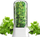 Herb Container - Herbs - Herb Jars - Fresh Keeper - Herb Vanilla Storage Container - BPA-Free - Keep Fresh - Coriander, Asparagus, Parsley and Mint - Free Herb Cutter - 27 Cm - Kitchen Tools - Reusable Fresh Herb Container
