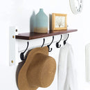 Hooks - Hanging Hooks - Set of 10 - Double Hook Design - Hanging Hooks - Wall Hooks - Coat Hook - Coat Rack Hooks - Key Hook - Wall Hooks - Towel Hook - Towel Hooks - Tea Towel Hanger - Incl. Screws - Bathroom - Black