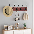 Hooks - Hanging Hooks - Set of 10 - Double Hook Design - Hanging Hooks - Wall Hooks - Coat Hook - Coat Rack Hooks - Key Hook - Wall Hooks - Towel Hook - Towel Hooks - Tea Towel Hanger - Incl. Screws - Bathroom - Black