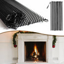 2-Piece Fireplace Screen - Hearth Screen - Spark Guard - With 2 Handles - For Home Fireplace - Fireplace Mesh Screen Curtain - 61x45.7 Cm - Fireplace Mesh Fence Guards