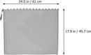 2-Piece Fireplace Screen - Hearth Screen - Spark Guard - With 2 Handles - For Home Fireplace - Fireplace Mesh Screen Curtain - 61x45.7 Cm - Fireplace Mesh Fence Guards