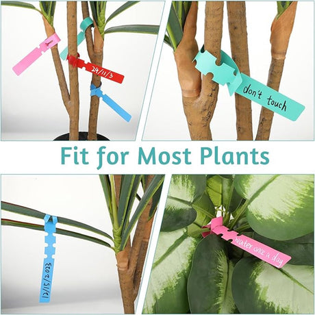 120 Plant Labels - Plastic Tree Labels - 21 x 2 cm - Plant Labels - Garden - Hanging Plant Labels - Five Colors - Suitable for Flower Gardens - Vegetable Gardens - Herb Gardens