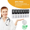 7-Day Pill Box - Portable Medicine Box - Removable Pill Box - Strong Lock Pill Boxes - Medicine Organizer - Morning / Evening Compartments - For On the Go - For Travel/Daily Use - For Vitamins, Fish Oil, Supplements, Medicines