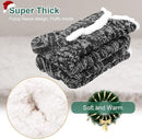 Socks - Plush Socks - Warm Socks - Winter Socks - House Socks - Fluffy Socks - Thick - Warming Quality - Comfort - Soft - Warm - with Plush Lining - Black - Unisex - Christmas Gift - Christmas - Gift - Perfect as a Christmas gift