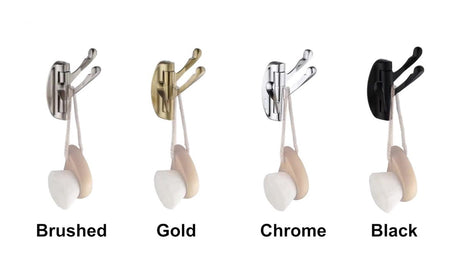 Wall Hook - Swivel Hooks - Foldable Towel Hook - Triple Hook - Hooks - Hanging Hooks - Wall Hook - Coat Hook - Towel Hanger - Towel Hooks - Coat Rack Hook - Coat Rack Hooks - Hat Hook - Metal - For Bathroom, Kitchen - Brushed Silver