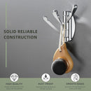 Wall Hook - Swivel Hooks - Foldable Coat and Towel Hook - Triple Hook - Small Hooks - Hanging Hooks - Wall Hook - Coat Hook - Towel Hanger - Small Towel Hooks - Coat Rack Hook - Coat Rack Hooks - Hat Hook - Metal - For Bathroom, Kitchen - Chrome Silver