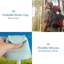 Foldable Cup - 4 Pieces - Pocket Cup - Silicone Cup - Pocket Cup - Travel Cup - Coffee / Tea Cup - 180 ml - Reusable - Foldable - On the Go - Camping - Reusable - To Go
