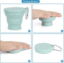 Foldable Cup - 4 Pieces - Pocket Cup - Silicone Cup - Pocket Cup - Travel Cup - Coffee / Tea Cup - 180 ml - Reusable - Foldable - On the Go - Camping - Reusable - To Go
