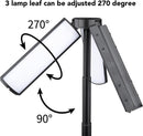 Camping Lamp - Tent Lamp - Rechargeable Telescopic Camping Light - Outdoor - LED Lamp - Hangable - Rechargeable - With Hook and Flashlight - For Camping, Hiking, Power Outages, Emergencies - Black - 1 Piece