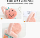 Ear Protectors - 2 Pieces - Ear Warmer - Ear Covering - Plush Ear Warmers - Carrot Ear Warmer - Strawberry Ear Warmer - Winter Ear Warmers - Foldable - Headwear - Windproof - Winter Outdoors - Warm Protection - Winter Accessories - Christmas Gift - Pink