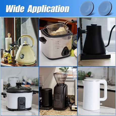 24 Piece Appliance Sliders - Furniture Protection - 19mm - Appliance Slider - Kitchen Appliance Sliders for Countertop Easy to Move and Space-Saving - Anti-Scratch - For Coffee Machines, Air Fryer, Pressure Cookers, Deep Fryer