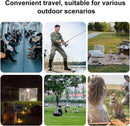 Camping Chair - Beach Chair - Fishing Chair - Folding Chair - Travel Stool - Mini Pocket Stool - Camping Chair - Garden Chair - Foldable Picnic Chair - Portable - Fits in Pocket - Up to 100kg - Foldable - Lightweight - Includes Carrying Bag - Black