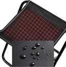 Camping Chair - Beach Chair - Fishing Chair - Folding Chair - Travel Stool - Mini Pocket Stool - Camping Chair - Garden Chair - Foldable Picnic Chair - Portable - Fits in Pocket - Up to 100kg - Foldable - Lightweight - Includes Carrying Bag - Black