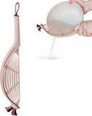 Rice Washer - Colander - Colander for Vegetables - Rice Washing Bowl - Kitchen Colander - Colander for Washing Rice - Vegetable Fruit Pasta Sieve Draining Rack - For Washing and Draining Rice, Fruit, Vegetables, Grains, Beans - Pink