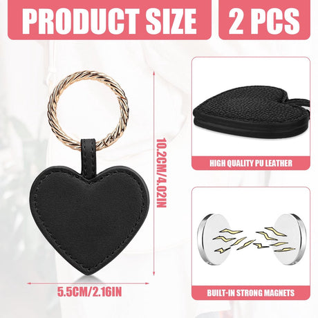 Magnetic Hat Clips - 2 Pieces - Hat Clips - On the Go - For Travel - Compact and Portable - For Men and Women - Outdoor - Universal - Magnetic - Anti-Lost - Black