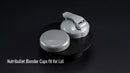 Resealable Cup Lids and Flip-Top To-Go Lid - 2 Pieces - Replacement Parts Suitable for 600w and 900w Nutribullet Blender 32/24/18oz Cups Cup Lids - With Rubber Gasket - Seal - For On the Go