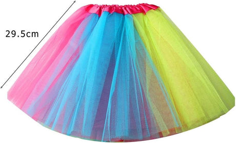 Skirt - Princess Dress - Rainbow Tutu - Colored Tulle Skirt - Rainbow Tutu Skirt - Princess Fancy Dress - Carnival Costumes - Fancy Dress - Girl - for Carnival /Party /Holiday /Halloween /Christmas Gifts