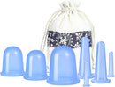 Cellulite Cups - Cupping For Cellulite - Premium Quality Cupping Set (7-Piece) - Cupping Cups - Full Body - Cupping Cups Massage - For Face, Arms And Legs - Blue - Vacuum Silicone Cupping Set - Anti-Orange Peel - Anti-Cellulite Massage