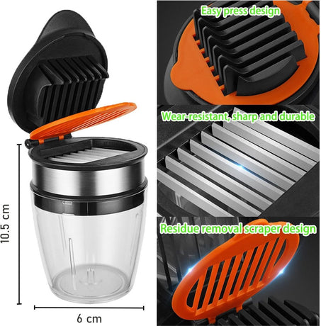 Fruit Slicer - Vegetable Slicer - Fruit Divider - Strawberry Slicer - Banana Slicer - Date Slicer - Egg Slicer - BPA-Free - Kitchen Slicer - Fruit Cutter - Fruit Chopper - Manual Chopper - Suitable for Strawberries/Bananas/Red Dates/Eggs