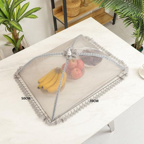 Fly Cover - 2 Pieces - Food Cover - Food Cover - 50 x 70 Cm - High Density - Foldable Food Covers - Food Cover - Perfect Protection For Food - For Barbecues, Picnics & Indoors - Protection Against Flies & Wasps