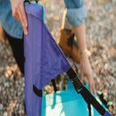 Outdoor Seat Cushions - Foldable Seat Cushion With Backrest - Outdoor Foldable Seat Cushion - Legless Chair Beach Backrest Chair - For Stadium Outdoor Camping Fishing Beach - 42x40 Cm - Blue - 1 Piece