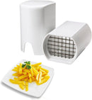 French Fry Cutter - Rapid Vegetable Dicer Manual Hand - 5.3 X 3.7 X 3 Inch - Potato Tool Food Chopper Apple Slicer Veggie Cutter for Potatoes Carrots Cucumbers