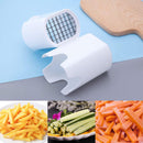 French Fry Cutter - Rapid Vegetable Dicer Manual Hand - 5.3 X 3.7 X 3 Inch - Potato Tool Food Chopper Apple Slicer Veggie Cutter for Potatoes Carrots Cucumbers