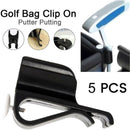 5 Pieces - Golf Putter Clip + Golf Marker - Golf Putter Clips - Putter Holder - Putting & Putter Line - Ball Marker - Green Marker - Marking Ball - Marker - Golf Accessories - Golf Training Materials - Golf