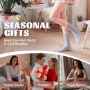 5 Pairs - socks - Warm Fuzzy Fleece Socks - Women's House Socks - Warm Winter Socks - Fluffy Socks - Sleep Socks - House Socks - Stockings - keep warm - coral fleece - Plush and comfortable - thick plush socks - center tube socks