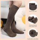 5 Pairs of Knee Socks - Socks - Winter Knee Socks Warm Long Boots - Women's Winter Knitted Overknee Socks - Soft Knitted Thermal Cotton Long Socks - Women's Warm Socks - Warm Knee Socks