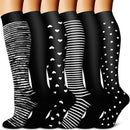 pairs - Compression socks - Sports socks - Running socks - Support socks - Knee socks - High-fly socks - Unisex - Circulation support and sports - For running, traveling, cycling and pregnancy - 36 cm - Size 36-40 - S/M - Black