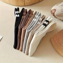 6 pairs - Socks - Cotton Socks - Autumn and winter socks - Comfortable and durable socks - striped socks for women - comfortable cotton leisure socks for women - cute socks - black, grey, white, coffee, khaki, light brown