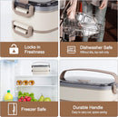 Lunch Box - Adult Lunch Box - Lunch Box - Stainless Steel Lunch Box - lunch boxes - Bento Box - Double-Layer Lunch Box - Stainless Steel Lunch Box for Children & Adults - Stainless Steel Lunch Box With Spoon and Fork - Leakproof Lunch Box - BPA-Free