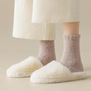 7 Pair - socks - women's socks - Warm Fuzzy Fleece Socks - Women's House Socks - Warm Winter Socks - Fluffy Socks - Sleep Socks - House Socks - Stockings - keep warm - coral fleece - Plush and comfortable - thick plush socks - center tube socks