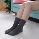socks - 5 Pairs - Warm Fuzzy Fleece Socks - Women's House Socks - Warm Winter Socks - Fluffy Socks - Sleep Socks - House Socks - Stockings - keep warm - coral fleece - Plush and comfortable - thick plush socks - center tube socks