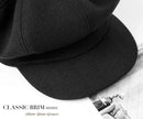 Ladies' Beret - Ladies' Hat - Warm Winter Beret - Ladies' Autumn and Winter Beret - Beret - Octagonal Cap - Soft Octagonal Beret - Adjustable Beret - Winter Hat with Visor - Winter - Fashion - Classic Autumn/Winter Style - Black