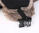 Beanie - men's beanie - Winter beanie - With Ear flaps and Face Mask - Winter Fur - Men's winter hat - Trapper hat - Black Ski Trooper - Snow Cap - Russian hat - Hunter's hat - Winter ear flap beanie - for cold weather - Black & Brown