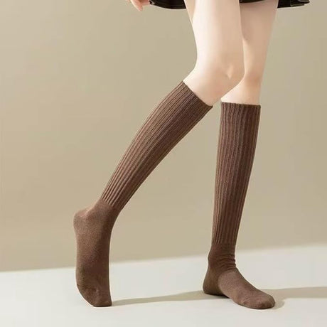 5 pairs - Knee socks - Sports socks - Women's socks - Ski socks - Fitness wear - Socks - Calf socks - Casual socks - Compression socks - House socks - cute long style - for sportswear and leisure wear in autumn and winter