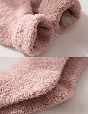 Pairs - socks - Warm Fuzzy Fleece Socks - Women's House Socks - Warm Winter Socks - Fluffy Socks - Sleep Socks - House Socks - Stockings - keep warm - coral fleece - Plush and comfortable - thick plush socks - center tube socks