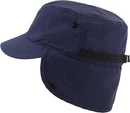 Beanie - Winter hat - Men's winter hat - Winter ear flap hat - with visor - with ear flaps - Ski hat - Cold weather - Trapper hat - Ear warmers Water-repellent outdoor hat - Winter - for outdoor sports, skiing, cycling, hiking, running - blue