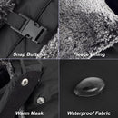 Beanie - men's beanie - Winter beanie - With Ear flaps and Face Mask - Winter Fur - Men's winter hat - Trapper hat - Black Ski Trooper - Snow Cap - Russian hat - Hunter's hat - Winter ear flap beanie - for cold weather - Black