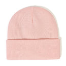 Hat - Knitted hat - Winter hat - Warm hat - Hat with satin lining - warm winter hat - knitted winter hat with fold-over brim - silk lining - soft knitted hat - warm and comfortable - for women and men - pink