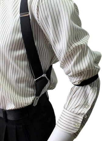 Sleeve Holder - 4 Pairs - Sleeve Holder - Sleeve Holders for Women and Men - Classic - Elastic - Women and Men - Sleeve Holders - Unisex Elastic Bracelets - Adjustable Shirt Sleeve Holders - Anti-Slip Bracelet - Multicolor