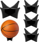 4 pieces - Ball holder - Ball rack - Ball stand - Acrylic ball rack - Ball storage rack - Display rack - football stand - ball holder - acrylic sports ball stand - volleyball support - for basketball, volleyball, football, rugby ball - 12*6.5 cm - black
