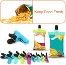 Pieces Food Storage Clips - Sealing Clips - Sealing Clamps - Food Storage Clips - Food Storage Clips - Small Clip - Sturdy Sealing Clips - Snack Clip - Food Clips - Used for sealing and storing food - 2 sizes mix
