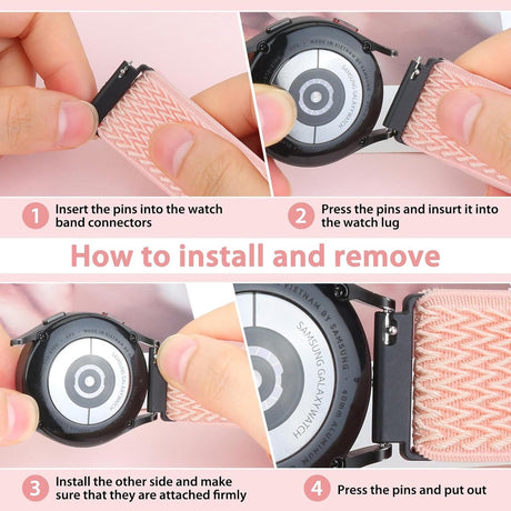 Watch Strap - 3 Pieces - Watch Strap - 20mm Watch Strap - Adjustable - Watch Strap - Replacement Strap for Men and Women - Smartwatch Straps - Easy to Change Yourself