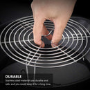 Stainless Steel Steamer Rack - 2 Pieces - Oven Rack - Round Steamer Rack - 7 cm high - Microwave Rack - Cooking Utensils - Steamer Basket - Kitchen Trivet - Dumpling cooking rack - steamer rack - for pressure cookers and air fryers - 16 x 16 x 7 cm