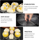 Stainless Steel Steamer Rack - 2 Pieces - Oven Rack - Round Steamer Rack - 7 cm high - Microwave Rack - Cooking Utensils - Steamer Basket - Kitchen Trivet - Dumpling cooking rack - steamer rack - for pressure cookers and air fryers - 16 x 16 x 7 cm